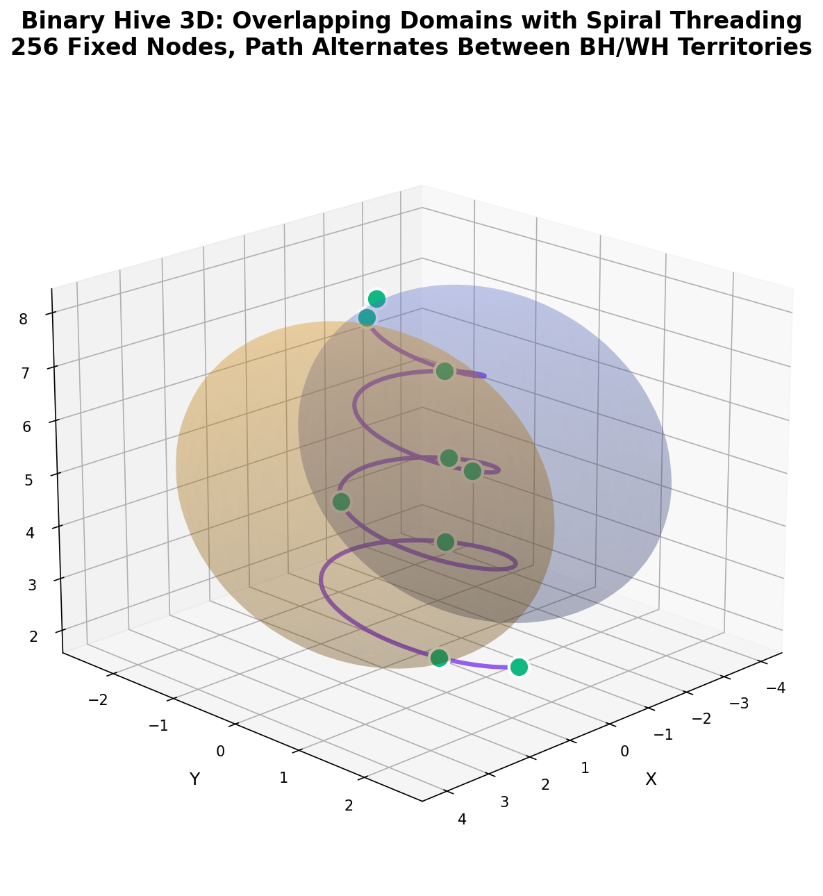 Binary Hive 3D Spiral Structure